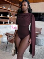 Bodysuit  - rouge Bordeaux – Image 4