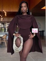 Bodysuit  - rouge Bordeaux – Image 3