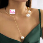 Ensemble de bijoux - collier et boucles d’oreilles ( acier inoxydable ) – Image 2