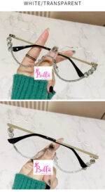 Lunette de soleil - transparente avec strass – Image 2