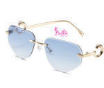 Lunette de soleil - bleue – Image 2