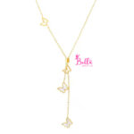 Collier papillons réversible 2 en 1 (acier au titane) – Image 4