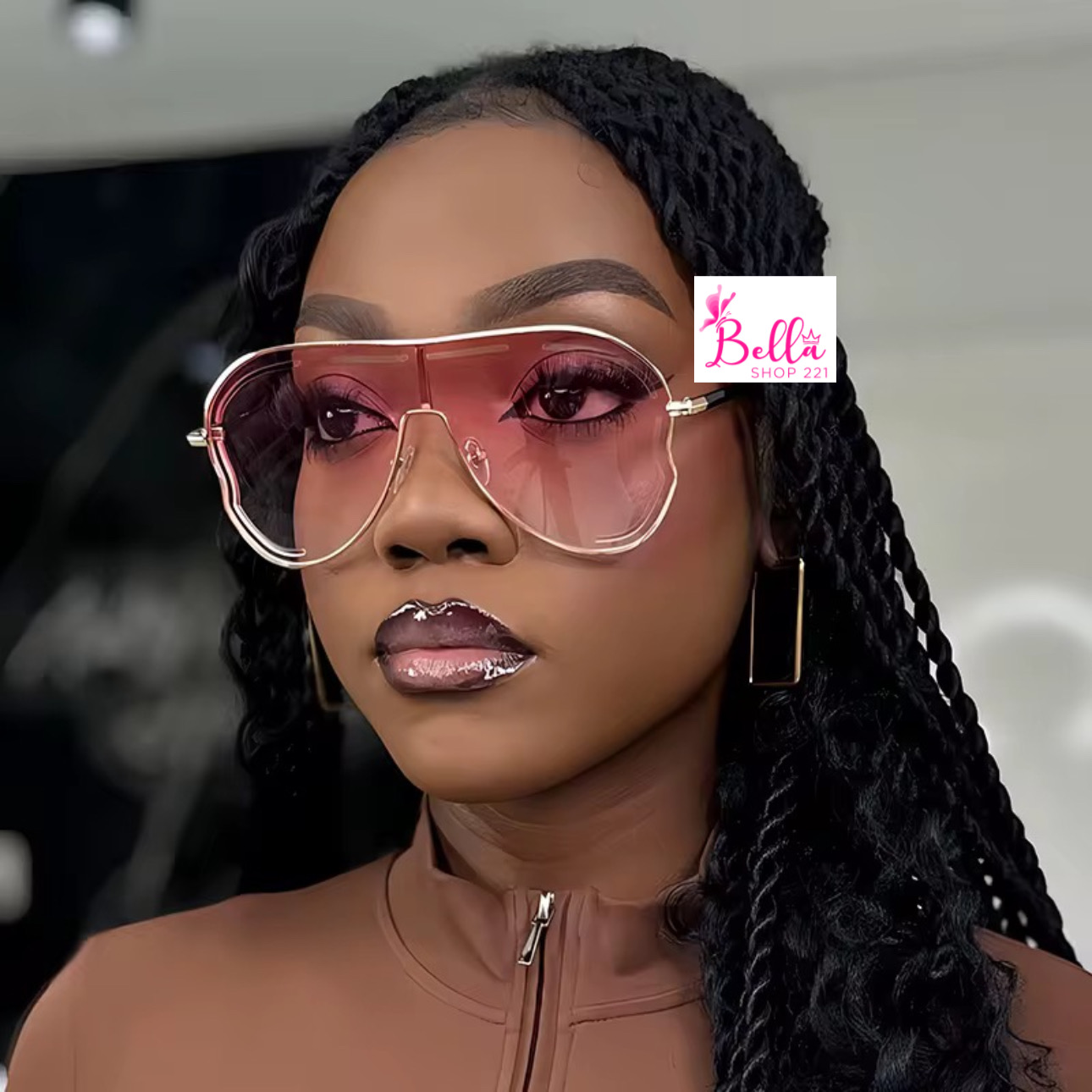 17d3c40c-d604-4ddc-a283-83aa31529642 Lunette de soleil - rose – Image 1