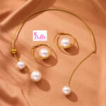 Ensemble de bijoux - collier et boucles d’oreilles ( acier inoxydable ) – Image 4