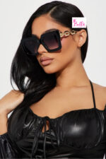 Lunette de soleil - avec détails dorés – Image 3