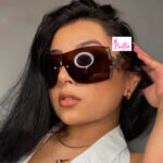 Lunette de soleil - marron cheetah