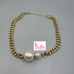 Collier ras de cou - chaîne cubaine (acier inoxydable) – Image 3