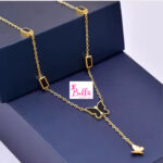Collier papillon noir (acier au titane) – Image 4