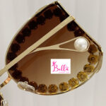 Lunette de soleil - marron avec strass – Image 4