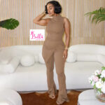 Ensemble pantalon et haut - beige – Image 3