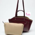 Sac Fourre-Tout Z*ra + pochette - rouge bordeaux – Image 3