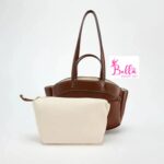 Sac Fourre-Tout Z*ra + pochette - marron – Image 2
