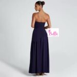 Robe bustier - bleu de nuit – Image 3