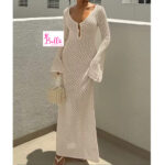 Robe de plage - blanc cassé – Image 2