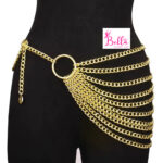 Ceinture de taille superposée - dorée (105 cm)