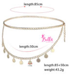 Ceinture de taille supposée - dorée (85 cm) – Image 6