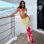 Ensemble Maillot de bain 3 pièces - jaune (bikini + jupe transparente) – Image 4