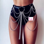 Ceinture de taille superposée - argentée
