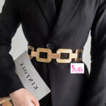 Ceinture de taille large - noire