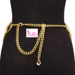 Ceinture de taille superposée - dorée (105 cm) – Image 4