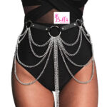 Ceinture de taille superposée - argentée – Image 2