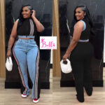 Ensemble pantalon et haut - noir – Image 3