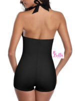 Maillot de bain 1 pièce (combi-short) - noir – Image 3