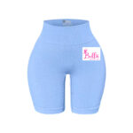 Short côtelé et gainant - bleu