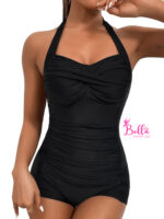 Maillot de bain 1 pièce (combi-short) - noir – Image 7