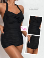 Maillot de bain 1 pièce (combi-short) - noir – Image 10