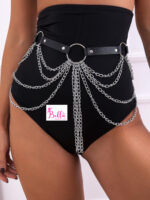 Ceinture de taille superposée - argentée – Image 3