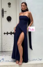 Robe bustier - bleu de nuit – Image 4
