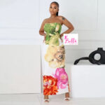 Robe moulante bustier - multicolore – Image 6