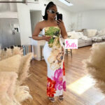 Robe moulante bustier - multicolore – Image 4