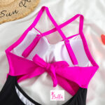 Maillot de bain 1 pièce - rose noir – Image 7