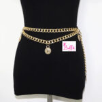 Ceinture de taille superposée - dorée (95cm) – Image 2