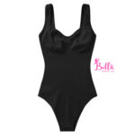 Bodysuit débardeur côtelé gainant - noir – Image 3