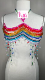 Bijou de corps en perles - multicolore