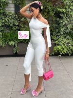 Ensemble pantalon et haut - blanc – Image 2