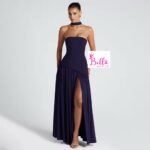 Robe bustier - bleu de nuit – Image 6