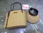Ensemble Sac Fourre-Tout miu miu + chapeau - beige marron – Image 2