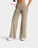 Legging taille haute seamless et bas large - nude – Image 5
