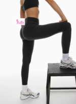 Legging taille haute seamless - noir – Image 2