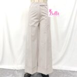 Pantalon bas large - beige – Image 4
