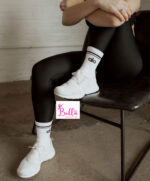 Chaussettes alo unisexes mi longues - blanches
