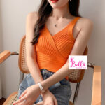 Crop top  débardeur - orange – Image 3