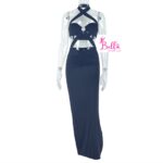 Robe moulante cut out - noire – Image 5