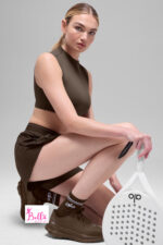 Chaussettes alo unisexes mi longues - marron – Image 4