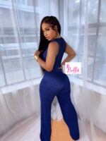 Ensemble pantalon et haut - bleu – Image 3