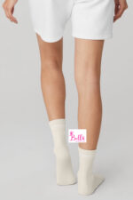Chaussettes alo unisexes mi longues - beiges – Image 4
